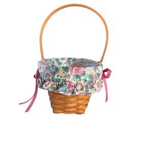 Longaberger 1992 May Blossom Basket with Liner and Insert